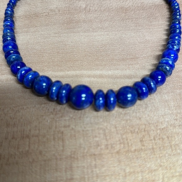 Lapis bead necklace by Jay King - Picture 6 of 11